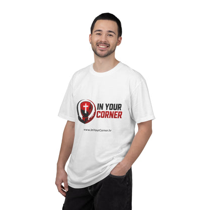 In Your Corner Boxing Glove T‑Shirt — Christian Faith Logo Tee
