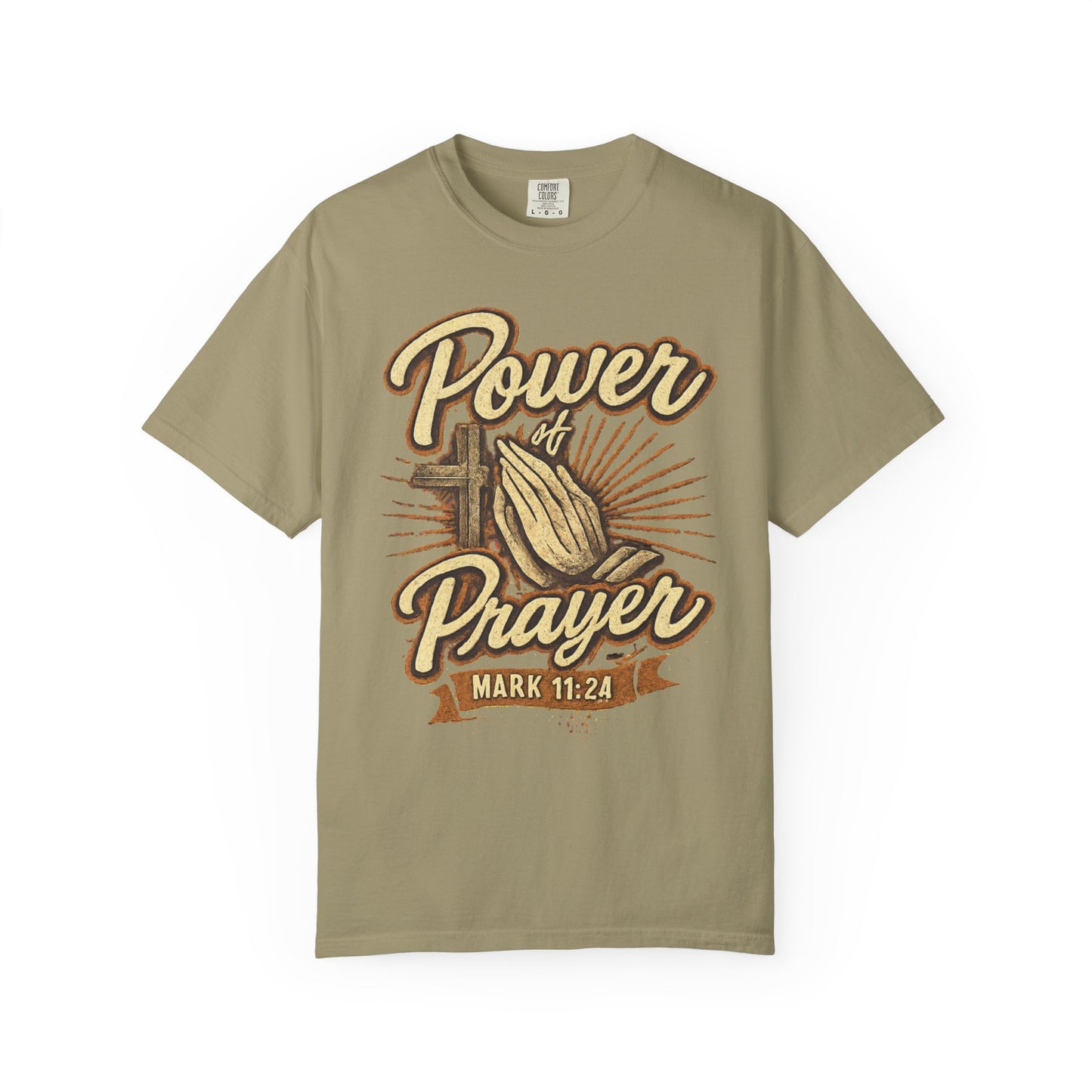 Prayer T-Shirt – "Power of Prayer" Christian Tee (Mark 11:24)