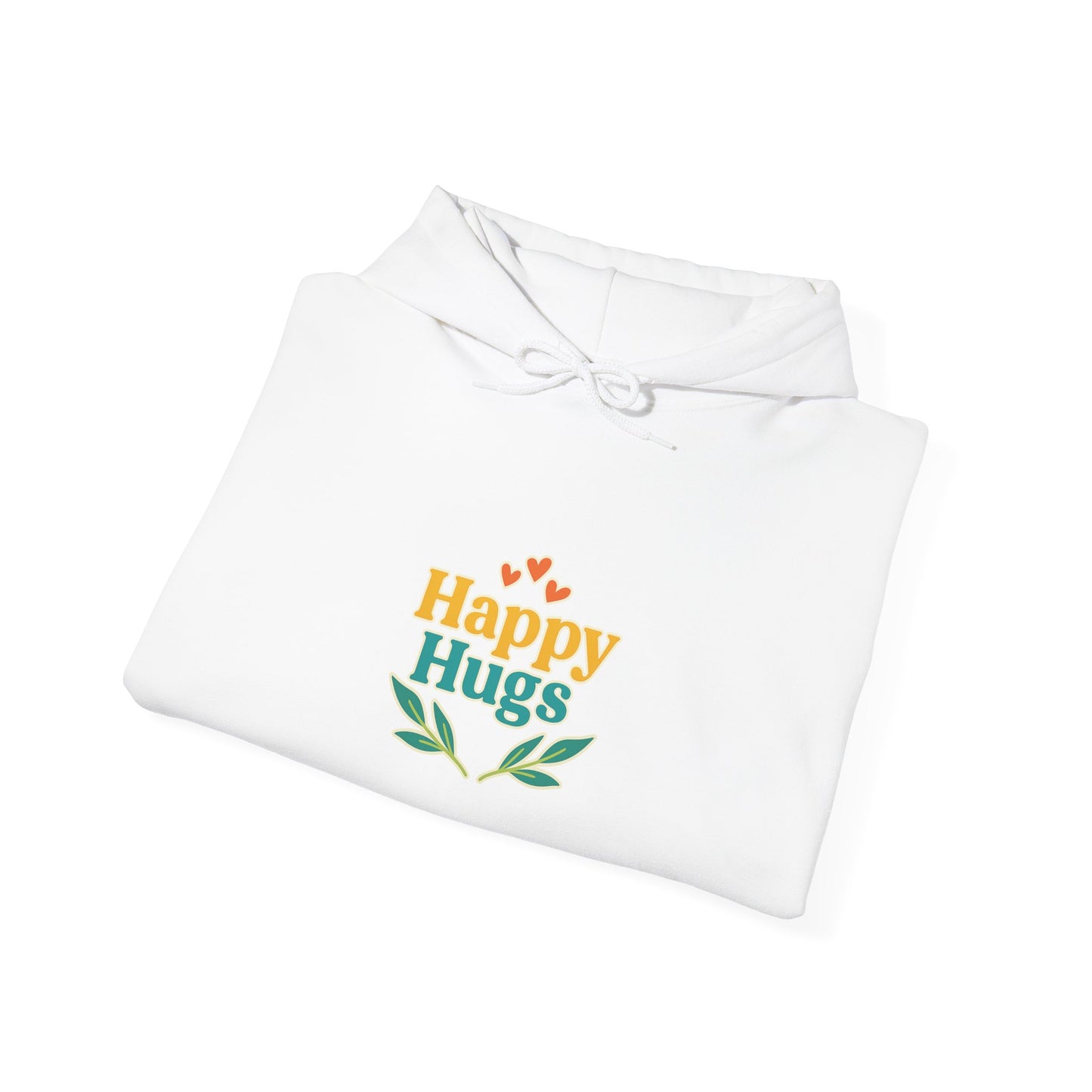 Happy Hugs Hoodie — Cute Floral Graphic Sweatshirt for Cozy Gifts
