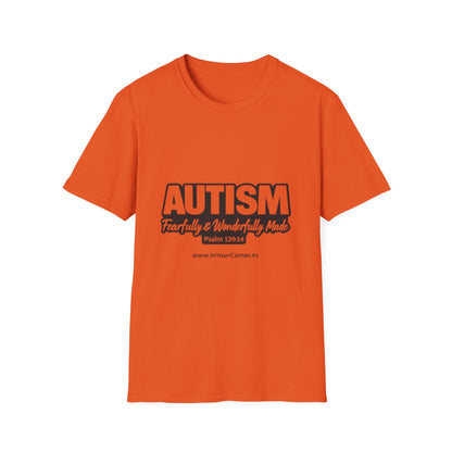 Autism — Fearfully & Wonderfully Made T-Shirt (Psalm 139:14)