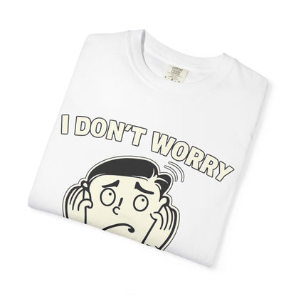 I Don’t Worry I Pray T-Shirt Men — Vintage Cartoon Faith Tee