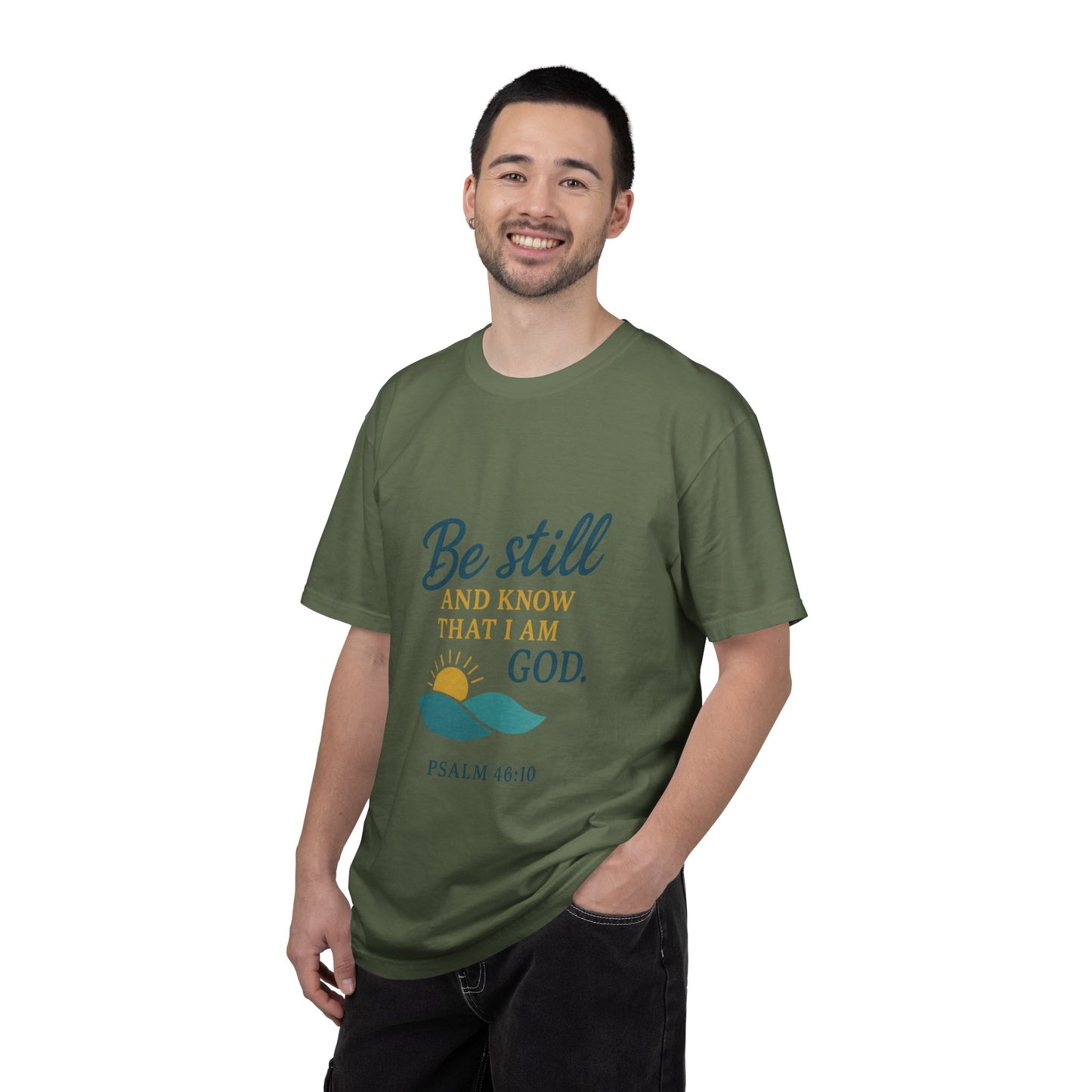 Be Still Psalm 46:10 T-Shirt — Christian Faith Graphic Tee