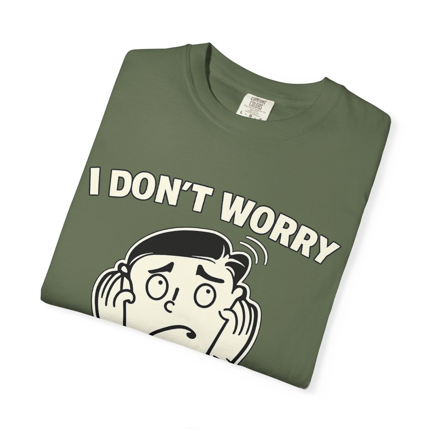 I Don’t Worry I Pray T-Shirt Men — Vintage Cartoon Faith Tee