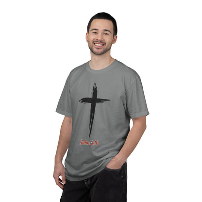 John 3:16 Cross T-Shirt — Christian Faith Tee