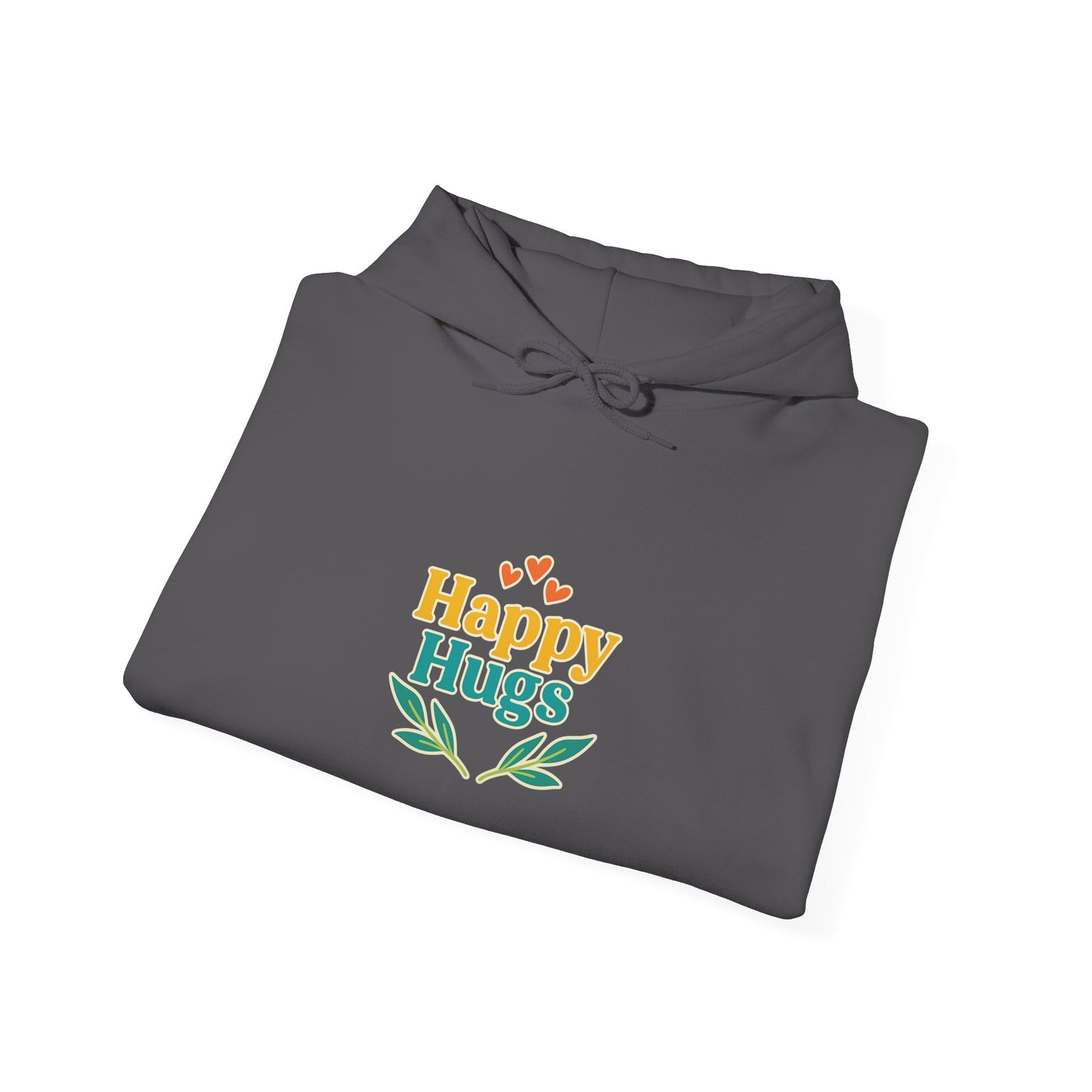 Happy Hugs Hoodie — Cute Floral Graphic Sweatshirt for Cozy Gifts