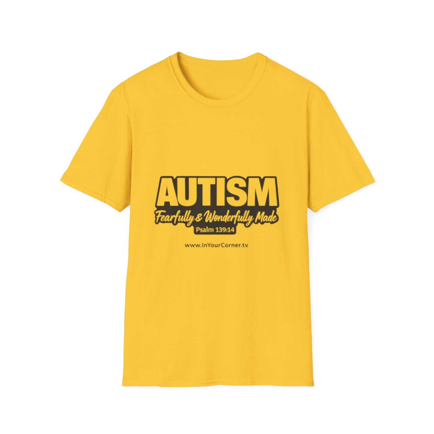 Autism — Fearfully & Wonderfully Made T-Shirt (Psalm 139:14)