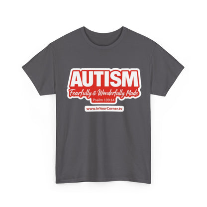 Autism Awareness Tee — "Autism: Fearfully & Wonderfully Made" Comfort Fit Shirt