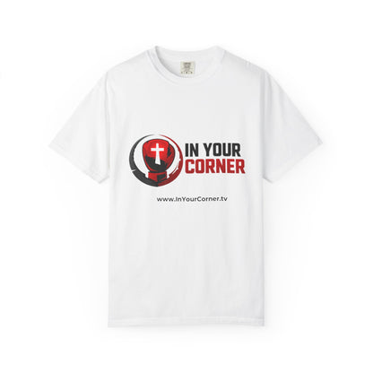 In Your Corner Boxing Glove T‑Shirt — Christian Faith Logo Tee