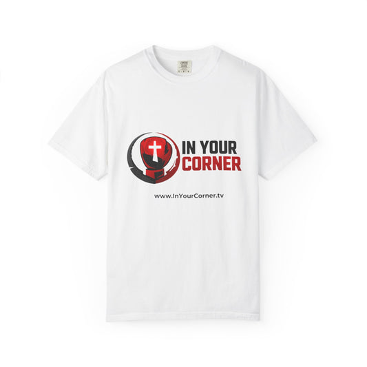 In Your Corner Boxing Glove T‑Shirt — Christian Faith Logo Tee