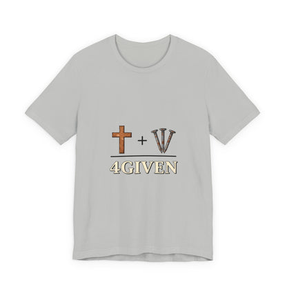 Christian Cross & 3 Nails Tee — Forgiveness Through Jesus Resurrection