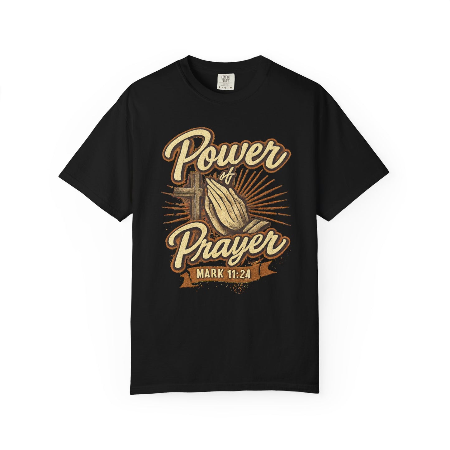 Prayer T-Shirt – "Power of Prayer" Christian Tee (Mark 11:24)