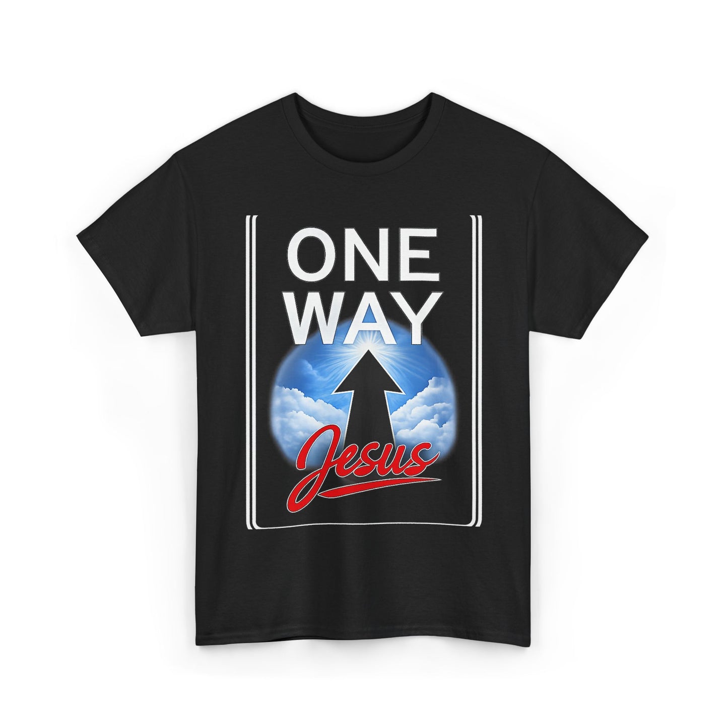 One Way Jesus T-Shirt – Christian Faith Graphic Tee