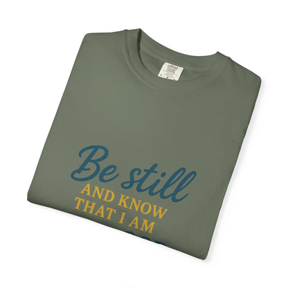 Be Still Psalm 46:10 T-Shirt — Christian Faith Graphic Tee