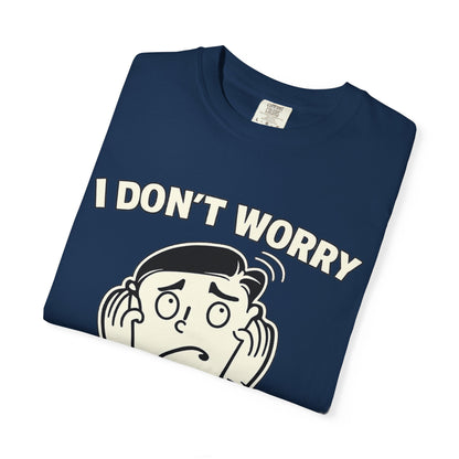I Don’t Worry I Pray T-Shirt Men — Vintage Cartoon Faith Tee