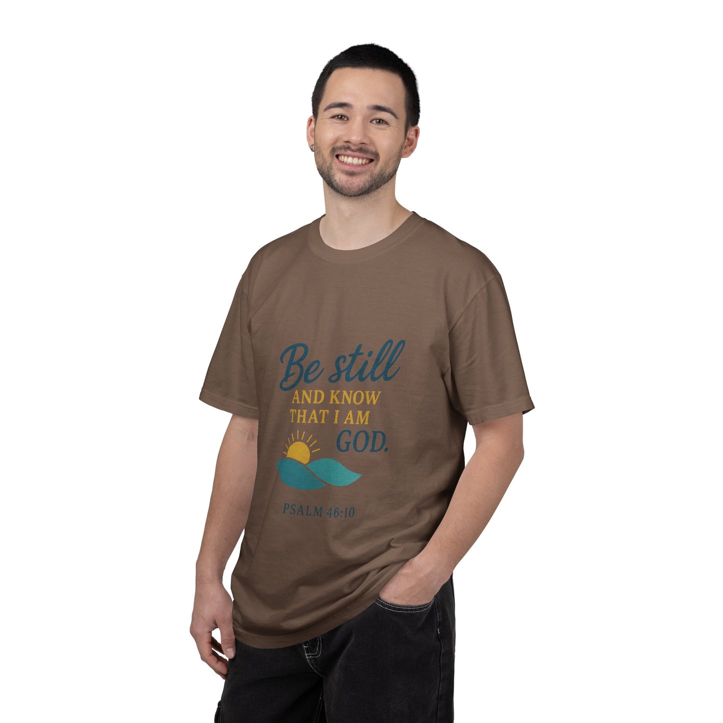 Be Still Psalm 46:10 T-Shirt — Christian Faith Graphic Tee
