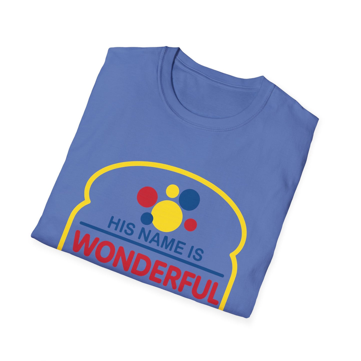 His Name Is Wonderful Christian T-Shirt — "Jesus is the Bread of Life" Scripture Tee