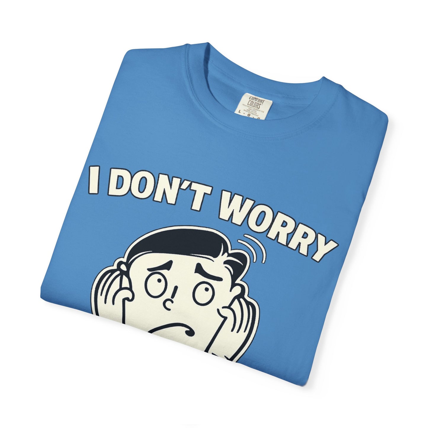 I Don’t Worry I Pray T-Shirt Men — Vintage Cartoon Faith Tee