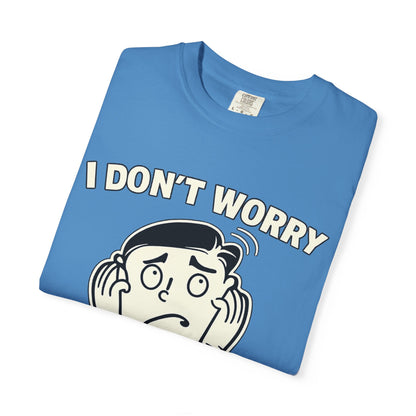 I Don’t Worry I Pray T-Shirt Men — Vintage Cartoon Faith Tee
