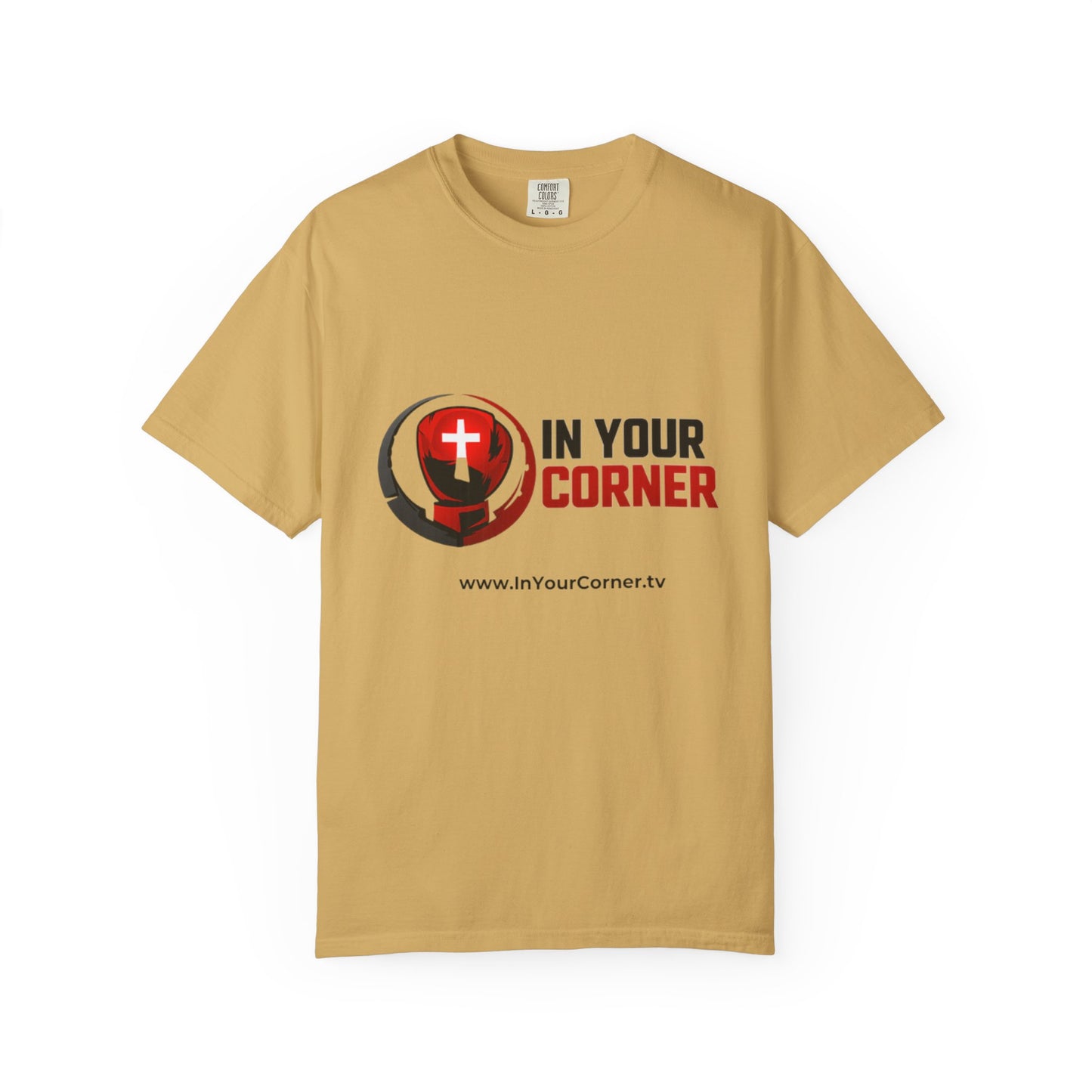 In Your Corner Boxing Glove T‑Shirt — Christian Faith Logo Tee