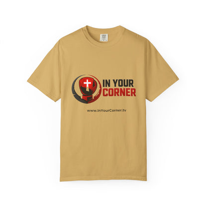 In Your Corner Boxing Glove T‑Shirt — Christian Faith Logo Tee