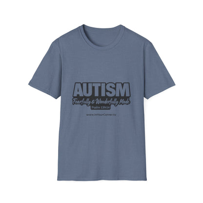 Autism — Fearfully & Wonderfully Made T-Shirt (Psalm 139:14)