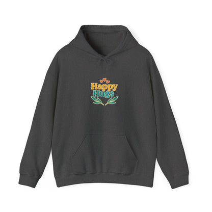 Happy Hugs Hoodie — Cute Floral Graphic Sweatshirt for Cozy Gifts