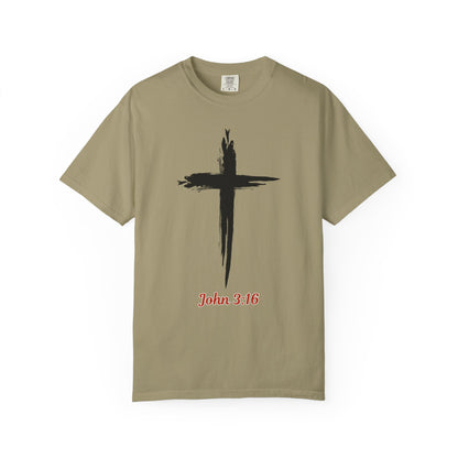 John 3:16 Cross T-Shirt — Christian Faith Tee