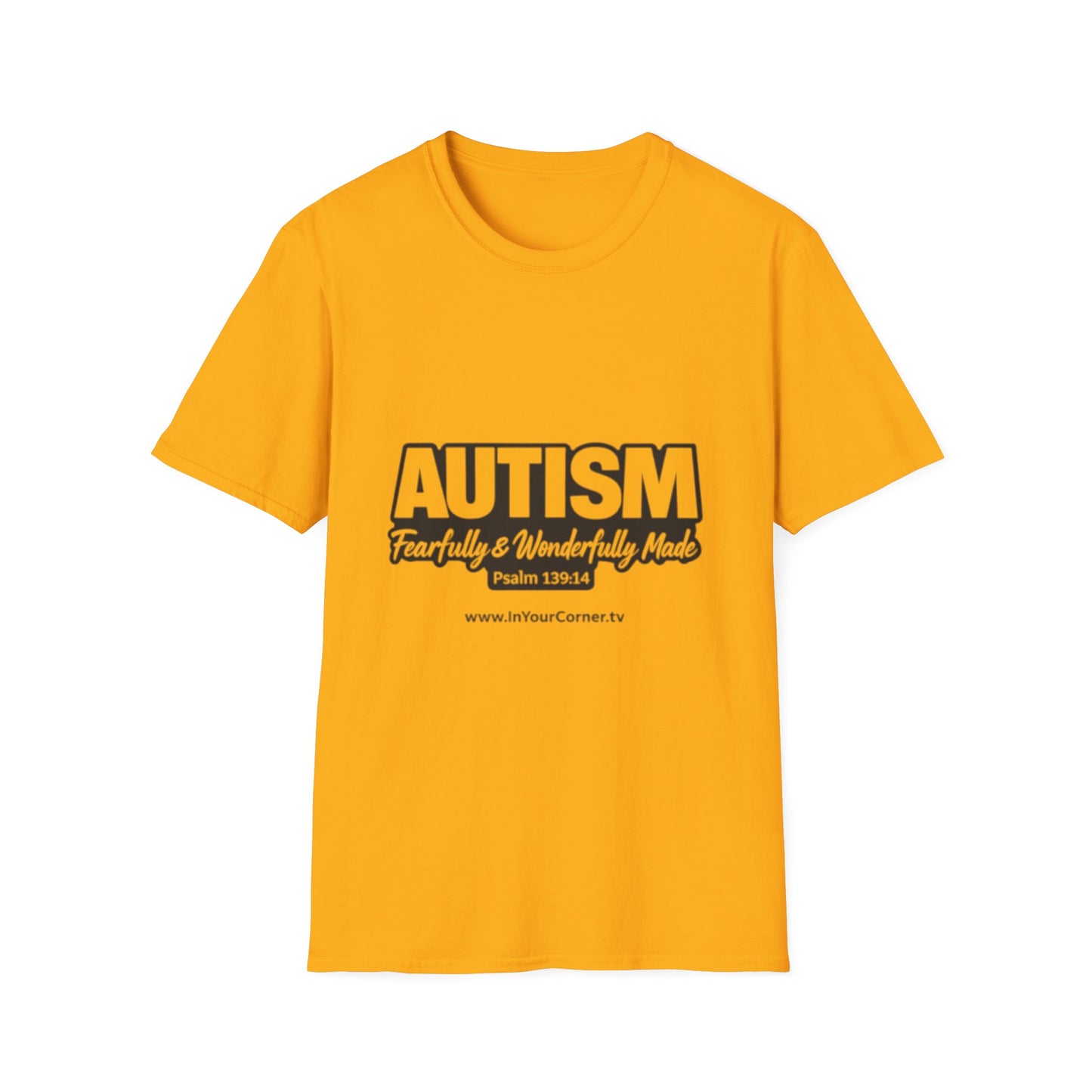 Autism — Fearfully & Wonderfully Made T-Shirt (Psalm 139:14)