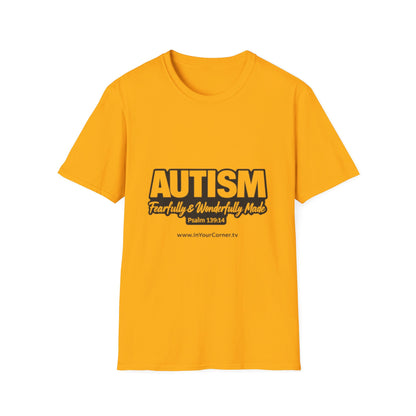 Autism — Fearfully & Wonderfully Made T-Shirt (Psalm 139:14)