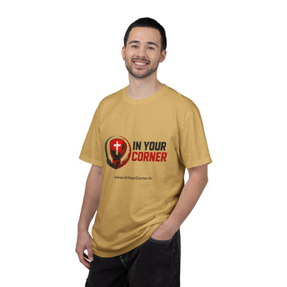 In Your Corner Boxing Glove T‑Shirt — Christian Faith Logo Tee