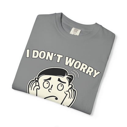 I Don’t Worry I Pray T-Shirt Men — Vintage Cartoon Faith Tee