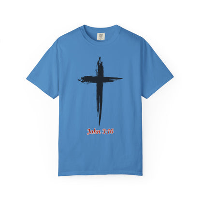 John 3:16 Cross T-Shirt — Christian Faith Tee