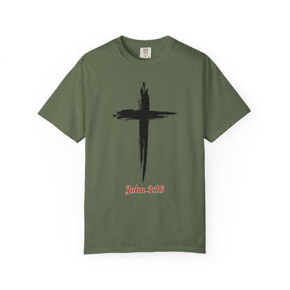 John 3:16 Cross T-Shirt — Christian Faith Tee