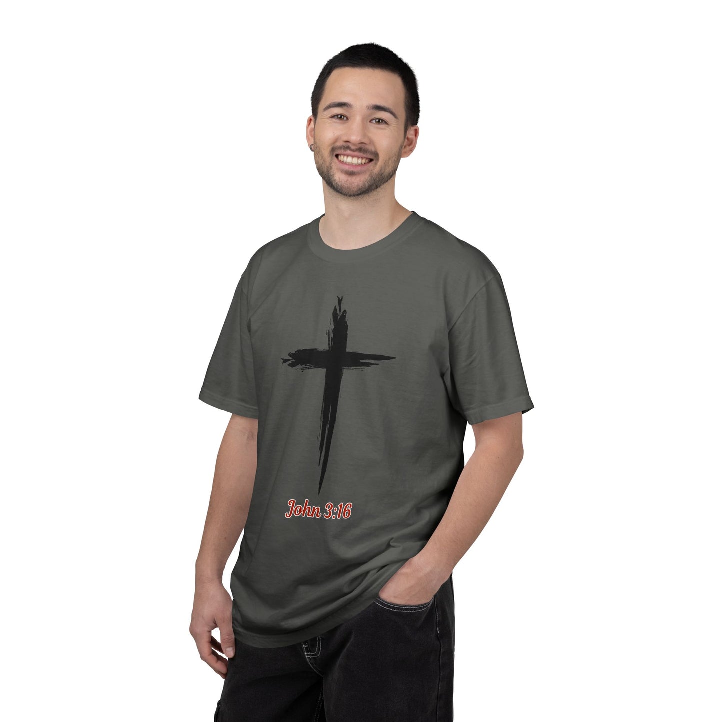 John 3:16 Cross T-Shirt — Christian Faith Tee