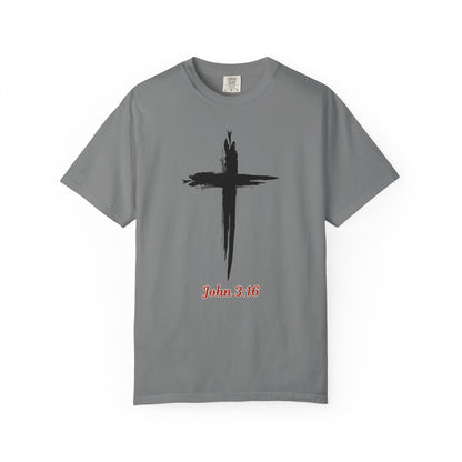 John 3:16 Cross T-Shirt — Christian Faith Tee