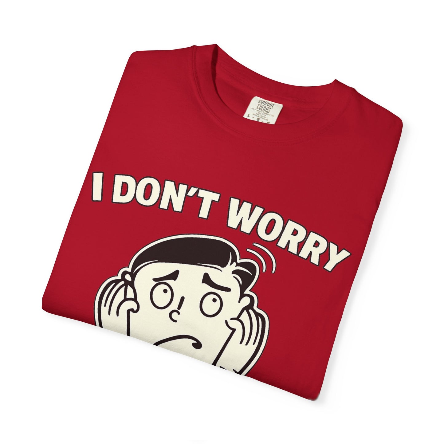 I Don’t Worry I Pray T-Shirt Men — Vintage Cartoon Faith Tee