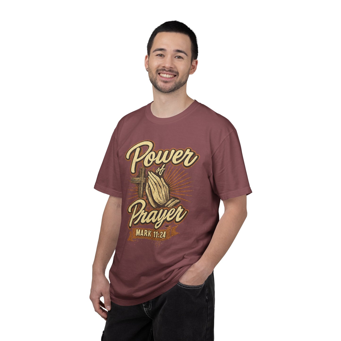 Prayer T-Shirt – "Power of Prayer" Christian Tee (Mark 11:24)
