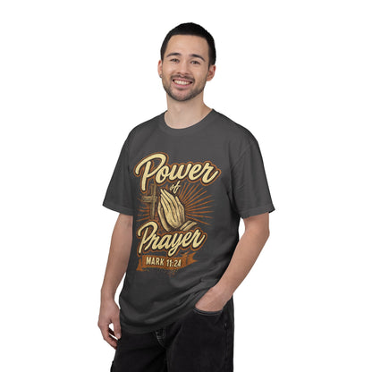 Prayer T-Shirt – "Power of Prayer" Christian Tee (Mark 11:24)